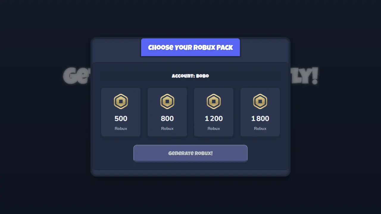 A Roblox account screenshot showing a significant increase in Robux balance after using the 99 Nights In The Forest Robux tool.